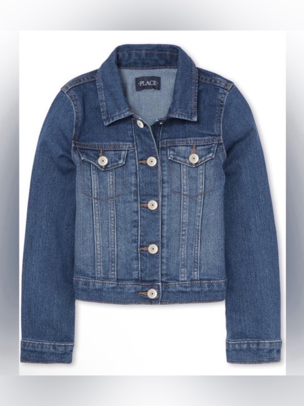 The Children’s Place Girls Size L (10/12) Blue Denim Jean Jacket